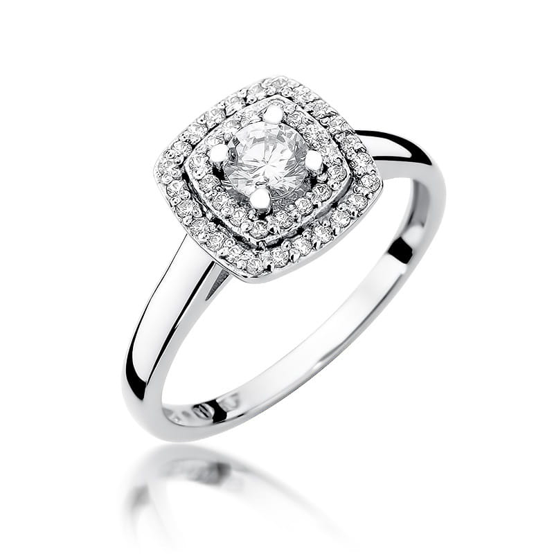 Inel Aur 9K cu Diamante Naturale 0.50 ct, imaginea 5 din 8