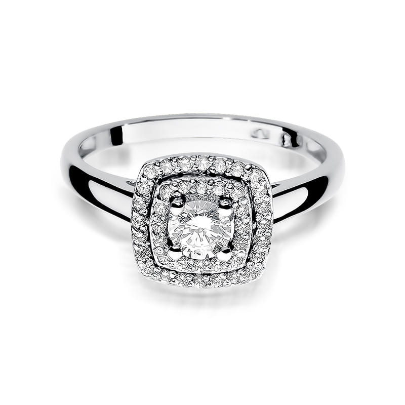 Inel Aur 9K cu Diamante Naturale 0.50 ct, imaginea 6 din 8