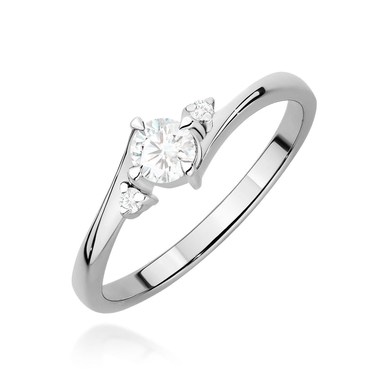 Inel Aur 9K cu Diamante Naturale 0.27 ct, imaginea 5 din 8