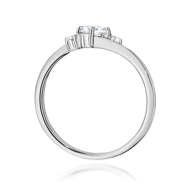 Inel Aur 9K cu Diamante Naturale 0.27 ct, imaginea 7 din 8