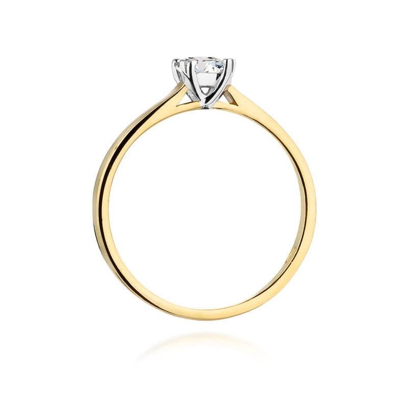 Inel Aur 9K cu Diamant Natural 0.30 ct, imaginea 3 din 8