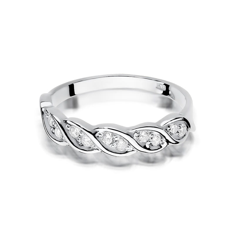 Inel Aur 9K cu Diamante Naturale 0.20 ct, imaginea 6 din 8