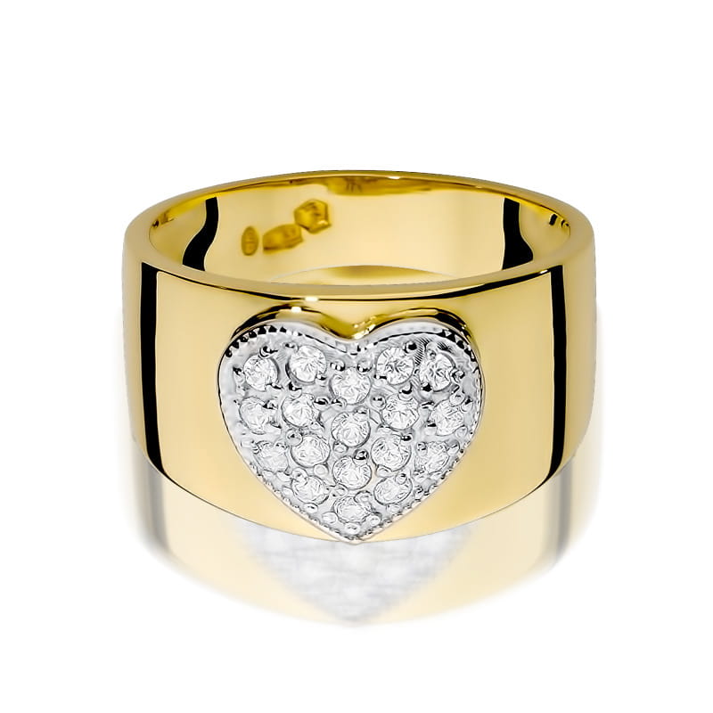 Inel Aur 9K cu Diamante Naturale 0.26 ct, imaginea 2 din 8