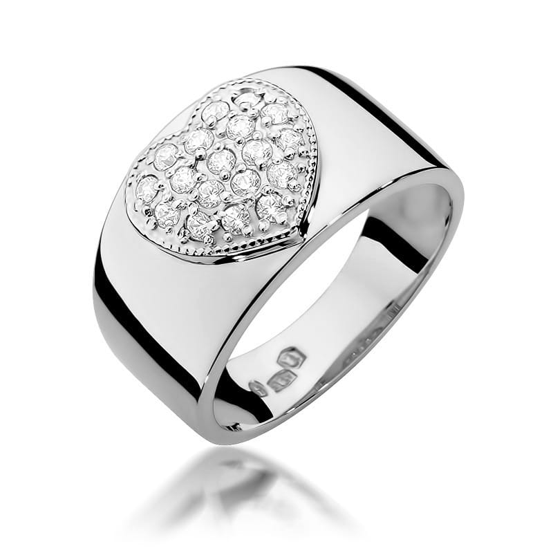 Inel Aur 9K cu Diamante Naturale 0.26 ct, imaginea 5 din 8