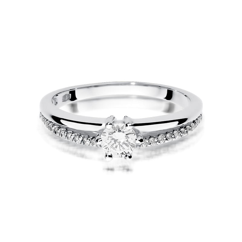 Inel Aur 9K cu Diamante Naturale 0.40 ct, imaginea 6 din 8