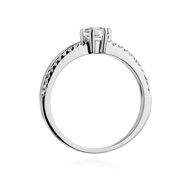 Inel Aur 9K cu Diamante Naturale 0.40 ct, imaginea 7 din 8