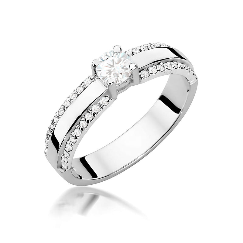 Inel Aur 9K cu Diamante Naturale 0.45 ct, imaginea 5 din 8