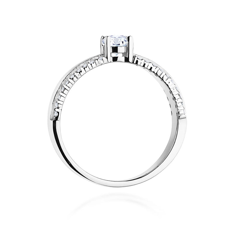 Inel Aur 9K cu Diamante Naturale 0.45 ct, imaginea 7 din 8