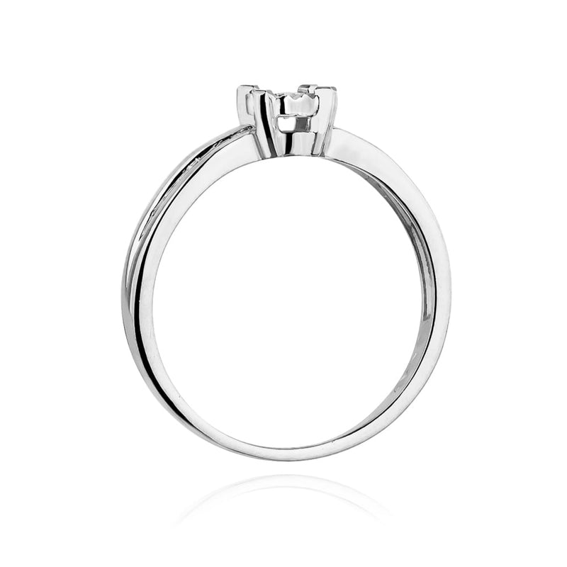 Inel Aur 9K cu Diamant Natural 0.08 ct, imaginea 7 din 8