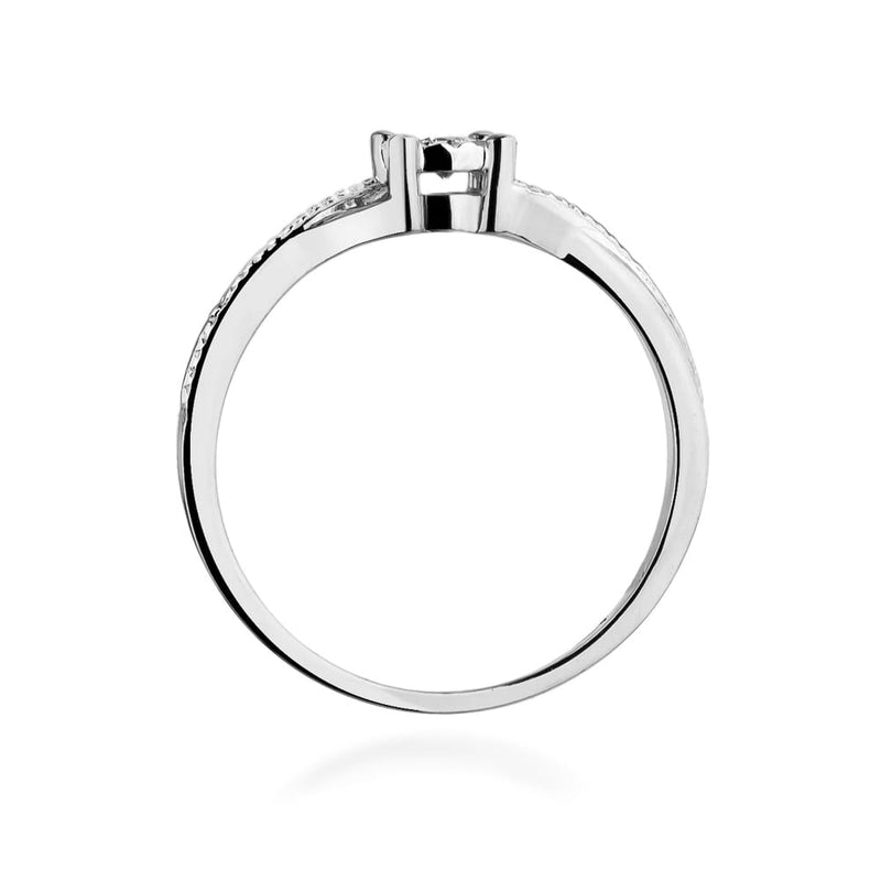Inel Aur 9K cu Diamant Natural 0.08 ct, imaginea 7 din 8