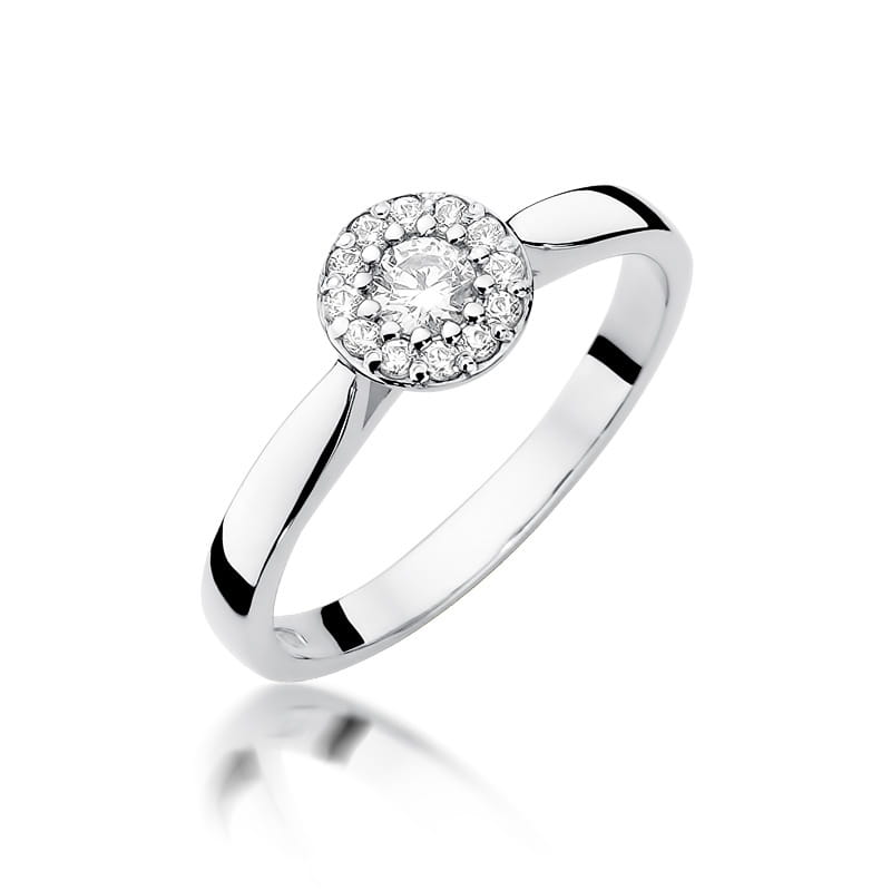 Inel Aur 9K cu Diamante Naturale 0.22 ct, imaginea 5 din 8