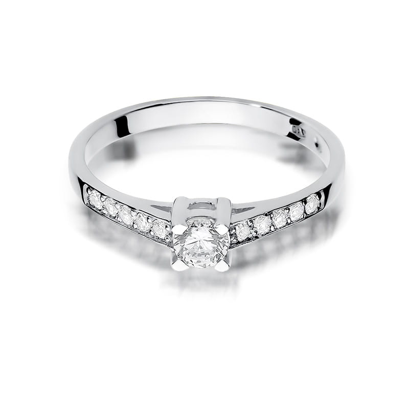 Inel Aur 9K cu Diamante Naturale 0.45 ct, imaginea 6 din 8
