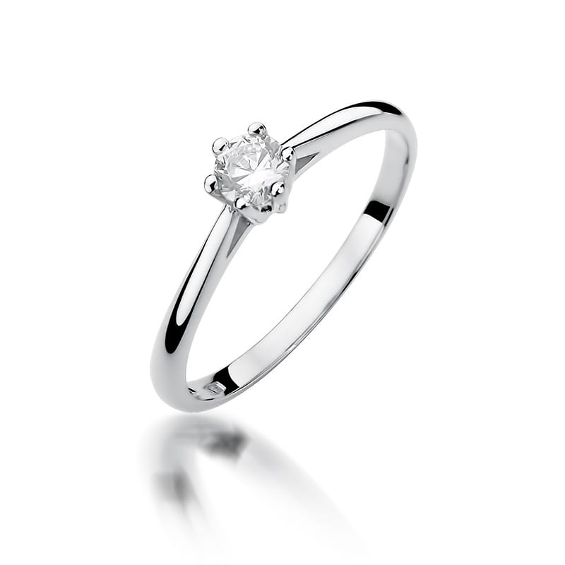 Inel Aur 9K cu Diamant Natural 0.15 ct, imaginea 5 din 7