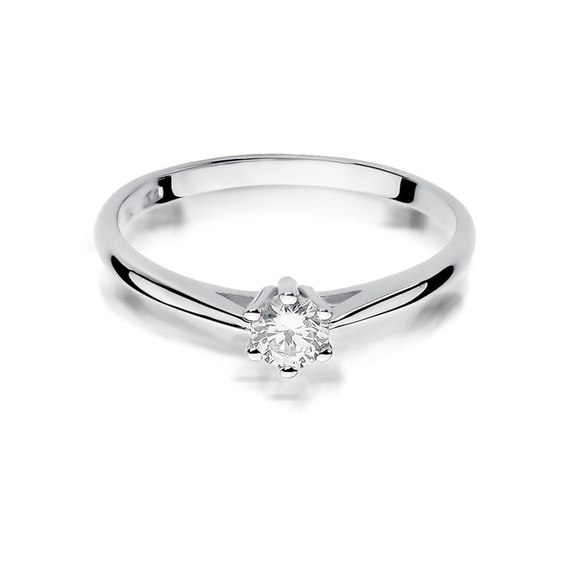 Inel Aur 9K cu Diamant Natural 0.15 ct, imaginea 6 din 7