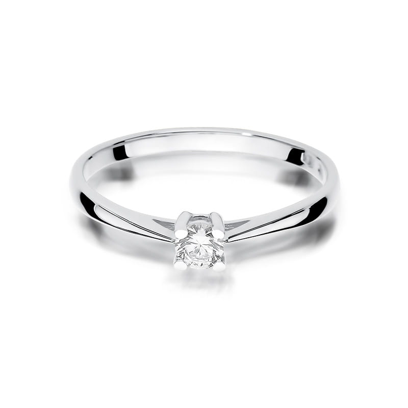 Inel Aur 9K cu Diamant Natural 0.15 ct, imaginea 6 din 8