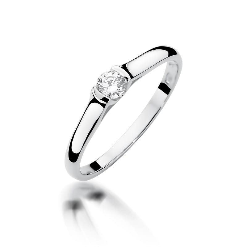 Inel Aur 9K cu Diamant Natural 0.15 ct, imaginea 5 din 8
