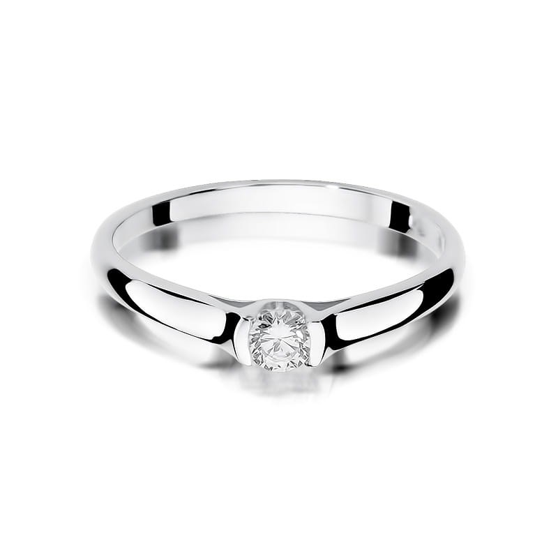 Inel Aur 9K cu Diamant Natural 0.15 ct, imaginea 6 din 8