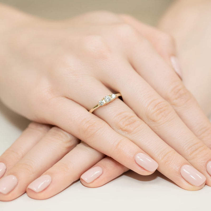 Inel Aur 9K cu Diamante Naturale 0.33 ct, imaginea 4 din 9