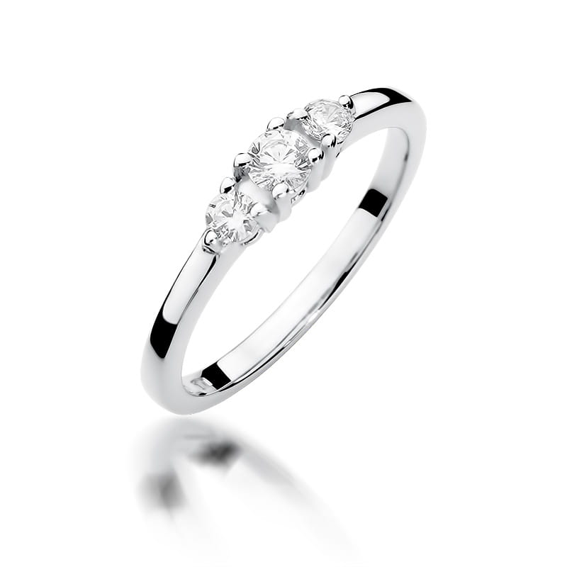 Inel Aur 9K cu Diamante Naturale 0.33 ct, imaginea 6 din 9