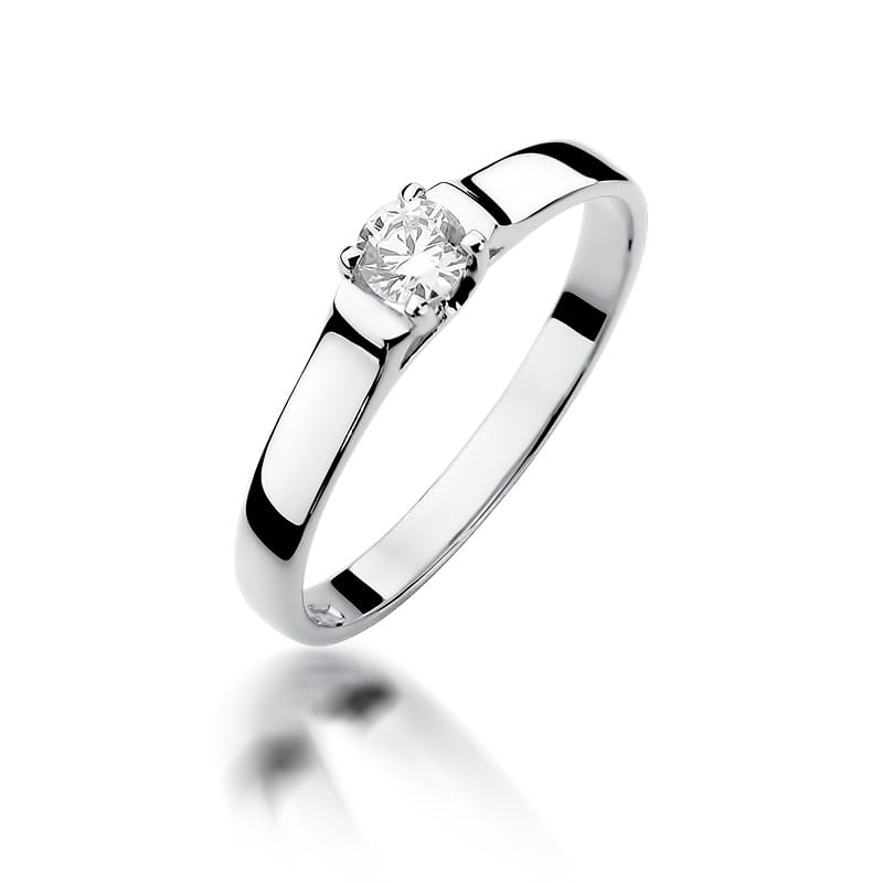 Inel Aur 9K cu Diamant Natural 0.18 ct, imaginea 5 din 8