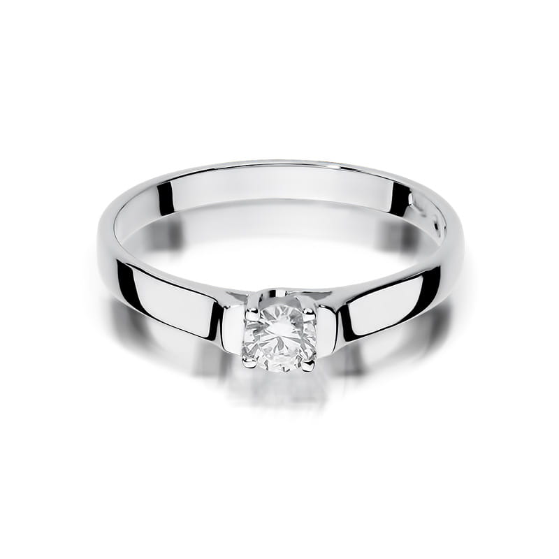 Inel Aur 9K cu Diamant Natural 0.18 ct, imaginea 6 din 8