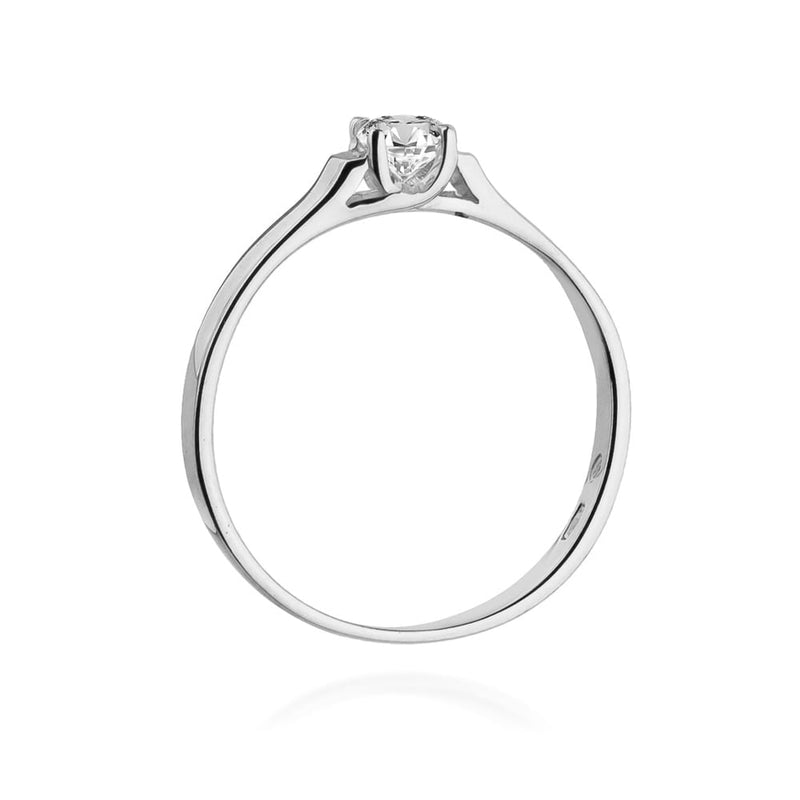 Inel Aur 9K cu Diamant Natural 0.18 ct, imaginea 7 din 8