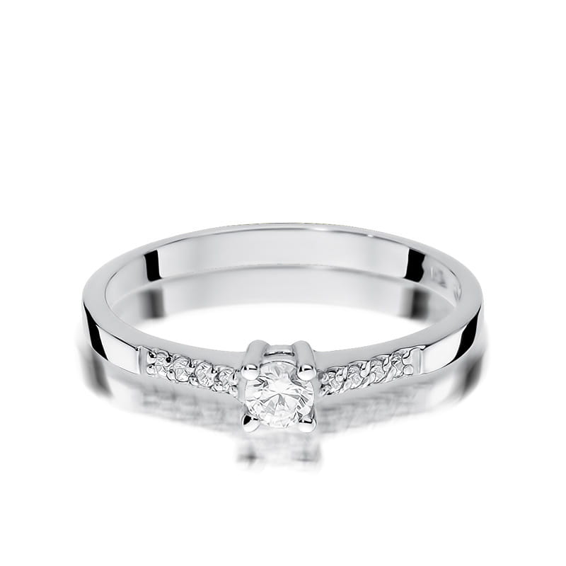 Inel Aur 9K cu Diamante Naturale 0.22 ct, imaginea 6 din 8
