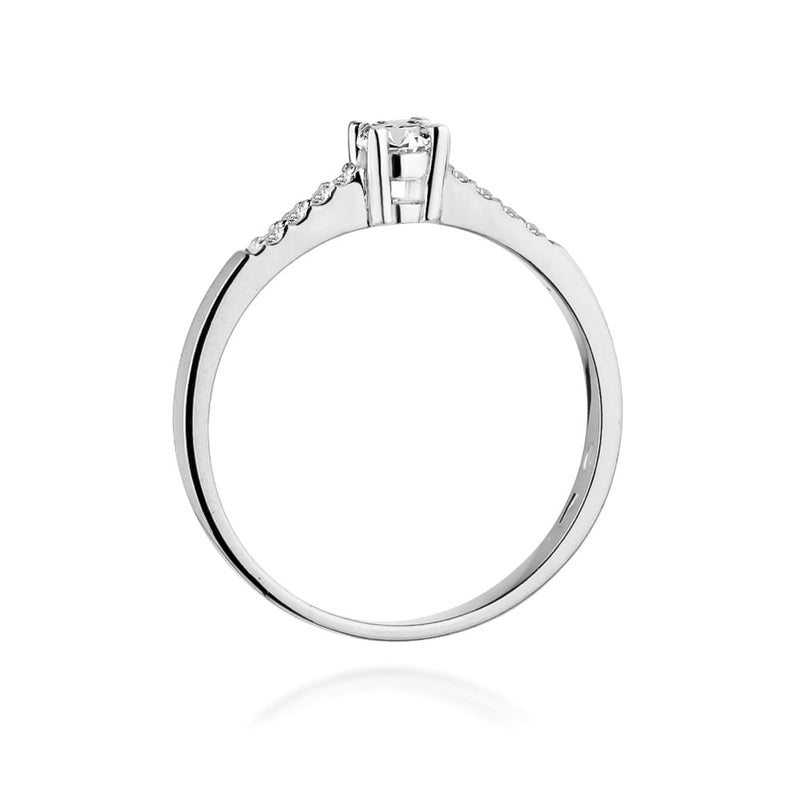 Inel Aur 9K cu Diamante Naturale 0.22 ct, imaginea 7 din 8