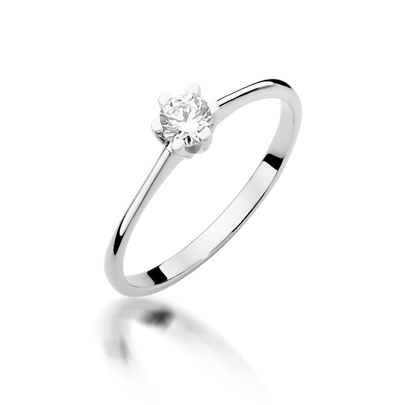 Inel Aur 9K cu Diamant Natural 0.23 ct, imaginea 5 din 8
