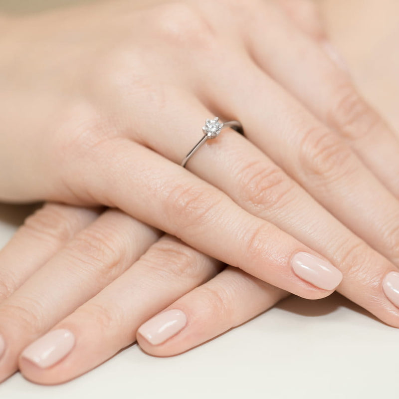 Inel Aur 9K cu Diamant Natural 0.23 ct, imaginea 8 din 8