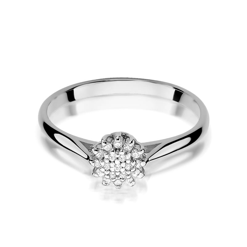Inel Aur 9K cu Diamante Naturale 0.10 ct, imaginea 6 din 8
