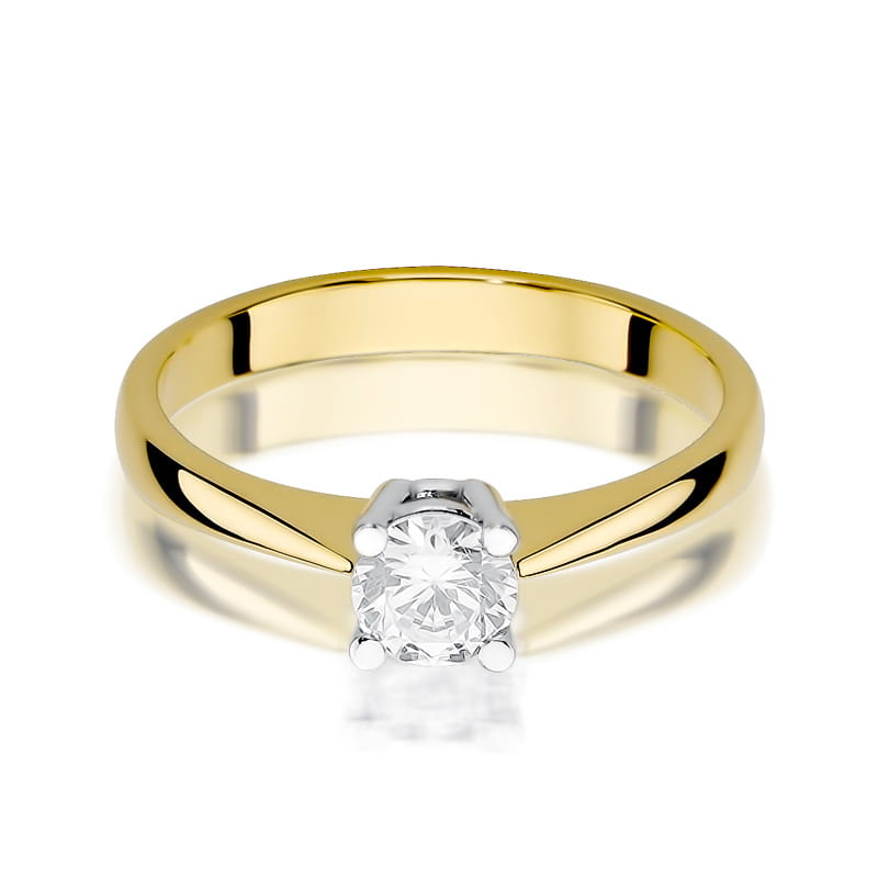 Inel Aur 9K cu Diamant Natural 0.50 ct, imaginea 2 din 8