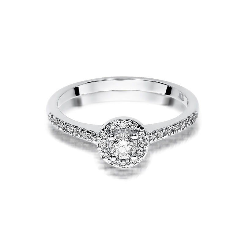 Inel Aur 9K cu Diamante Naturale 0.28 ct, imaginea 6 din 8
