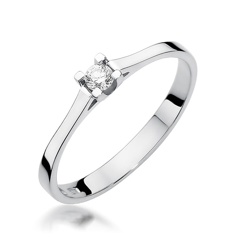 Inel Aur 9K cu Diamant Natural 0.09 ct, imaginea 5 din 8