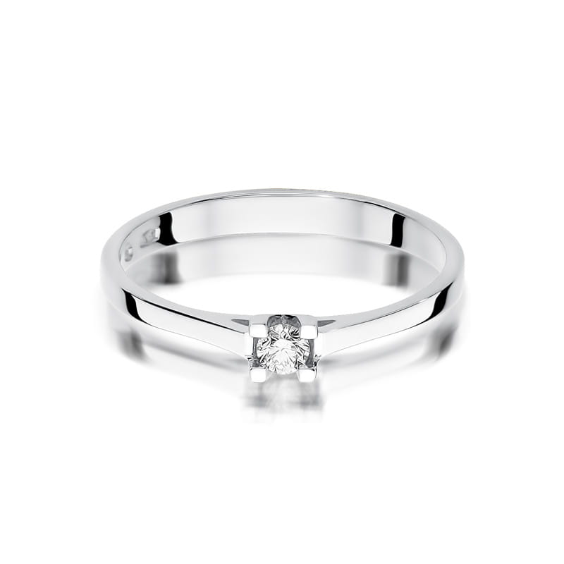 Inel Aur 9K cu Diamant Natural 0.09 ct, imaginea 6 din 8