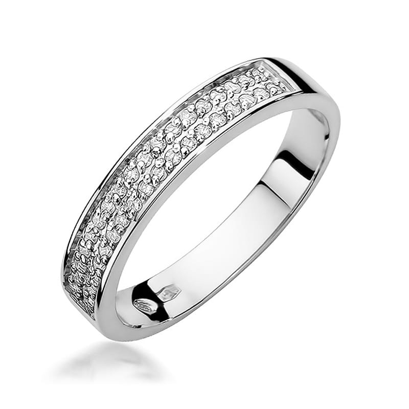 Inel Aur 9K cu Diamante Naturale 0.18 ct, imaginea 5 din 7
