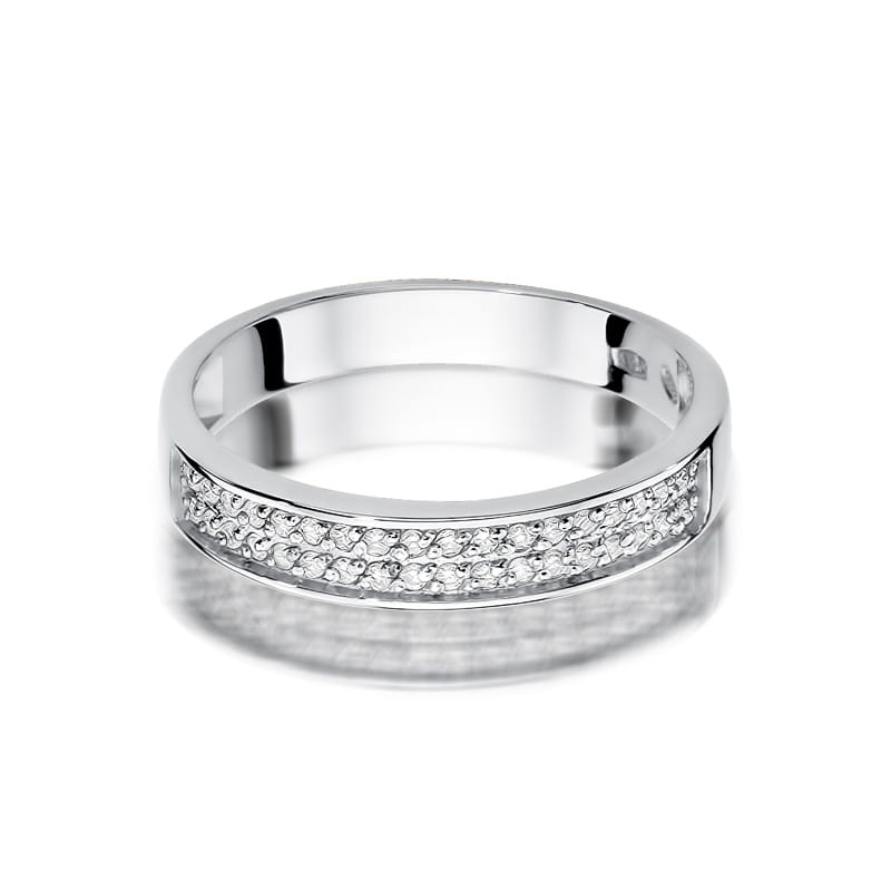 Inel Aur 9K cu Diamante Naturale 0.18 ct, imaginea 6 din 7