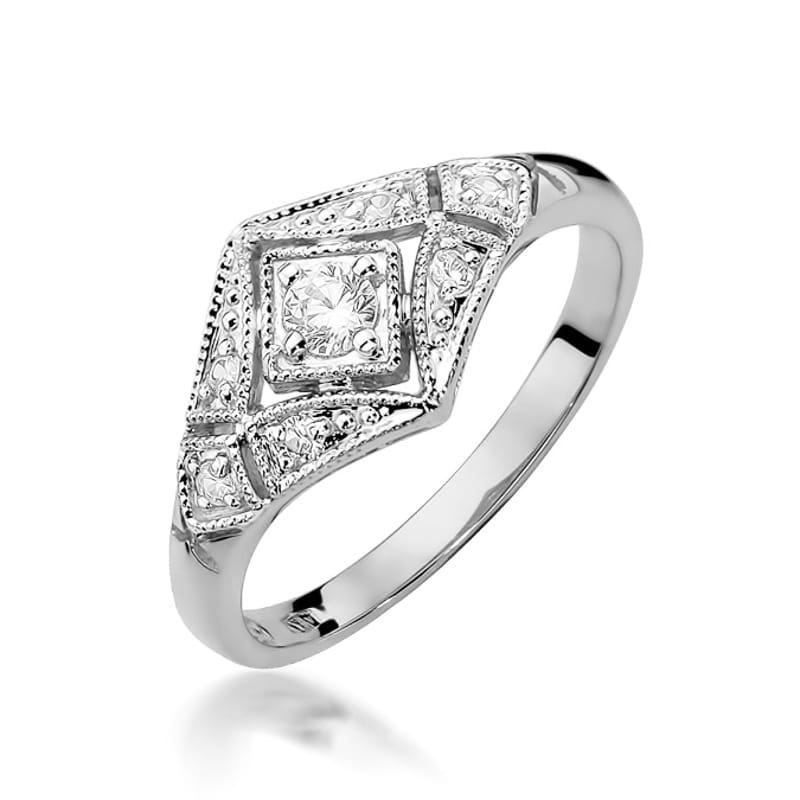 Inel Aur 9K cu Diamante Naturale 0.19 ct, imaginea 5 din 8