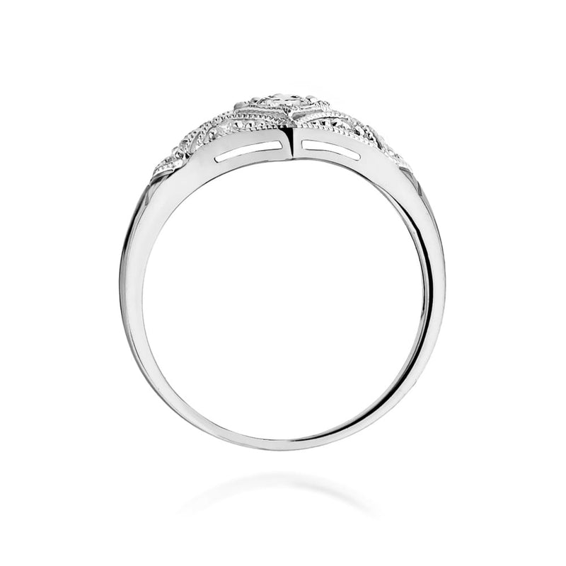 Inel Aur 9K cu Diamante Naturale 0.19 ct, imaginea 7 din 8