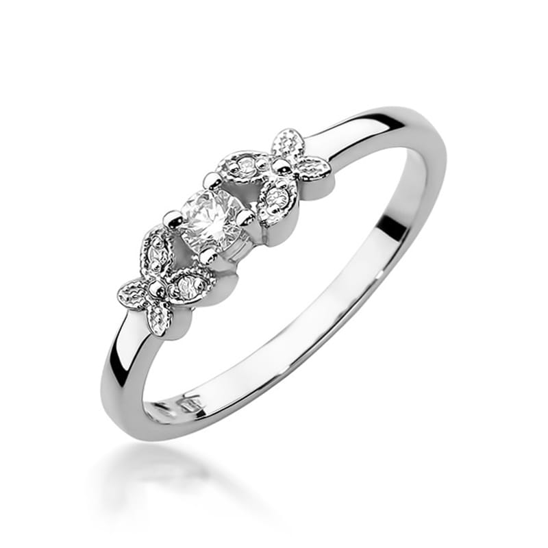 Inel Aur 9K cu Diamante Naturale 0.12 ct, imaginea 5 din 8