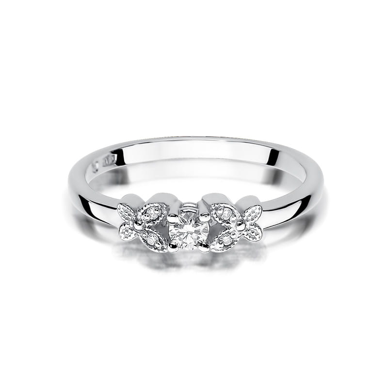 Inel Aur 9K cu Diamante Naturale 0.12 ct, imaginea 6 din 8