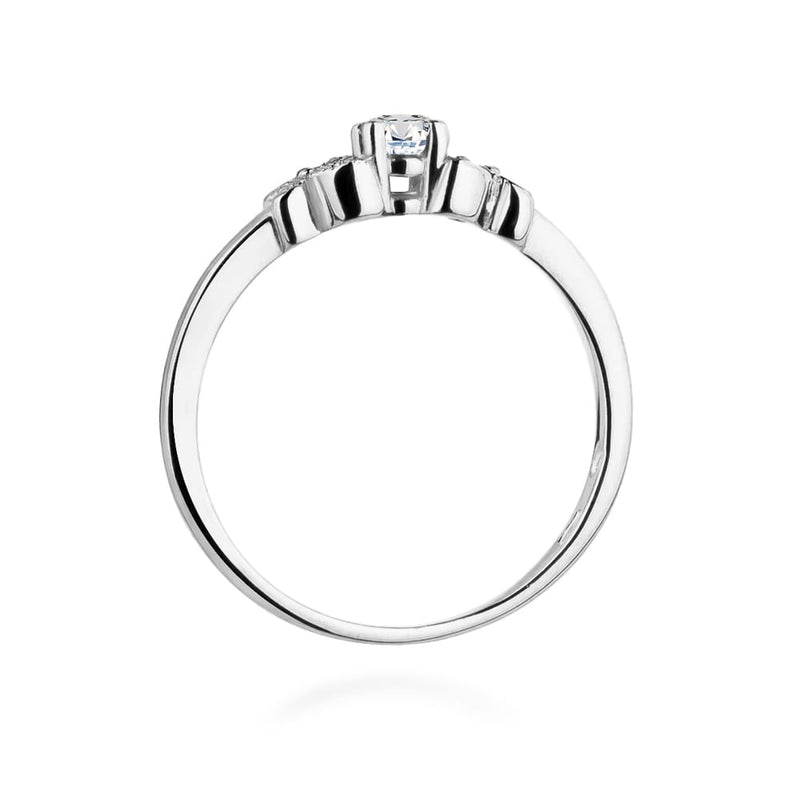 Inel Aur 9K cu Diamante Naturale 0.12 ct, imaginea 7 din 8