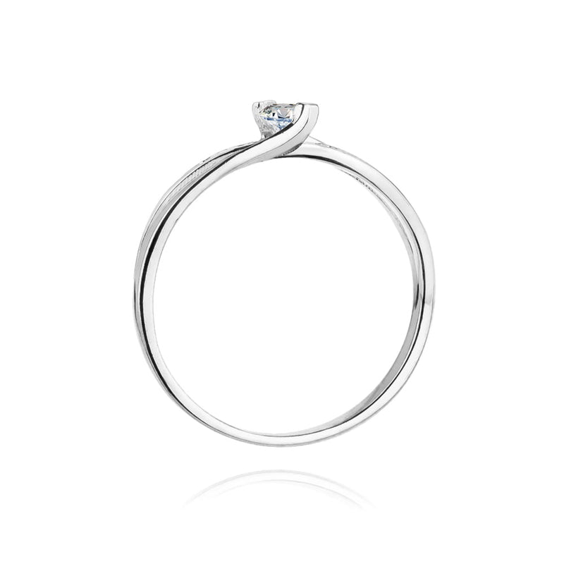 Inel Aur 9K cu Diamante Naturale 0.13 ct, imaginea 7 din 8