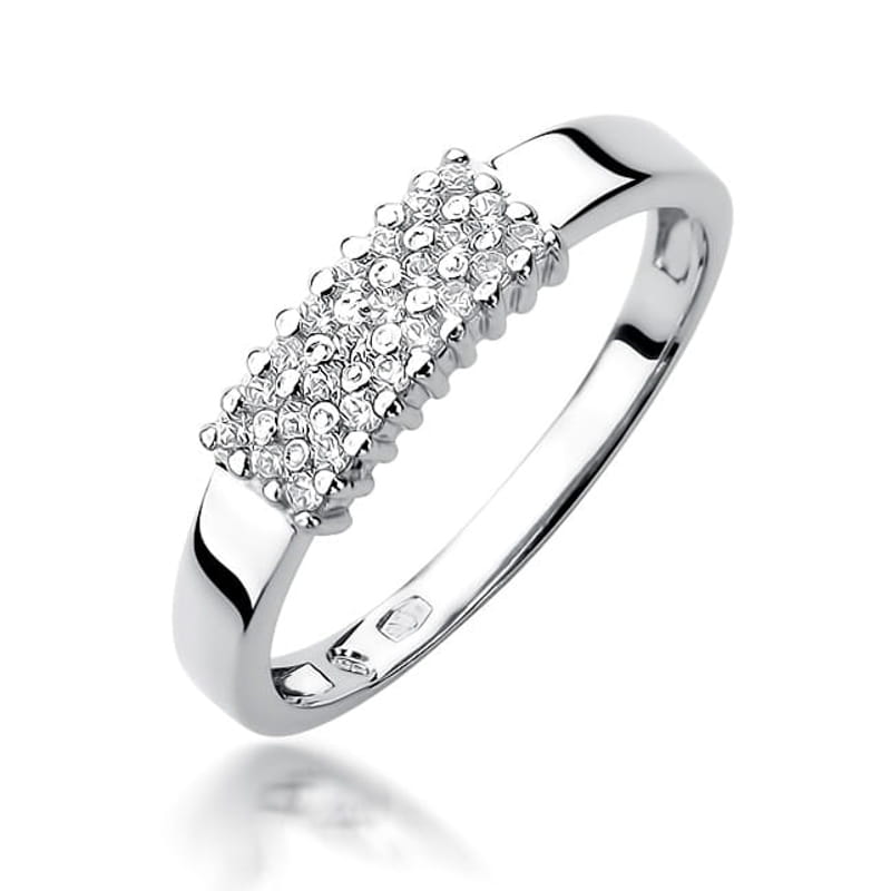 Inel Aur 9K cu Diamante Naturale 0.21 ct, imaginea 5 din 8