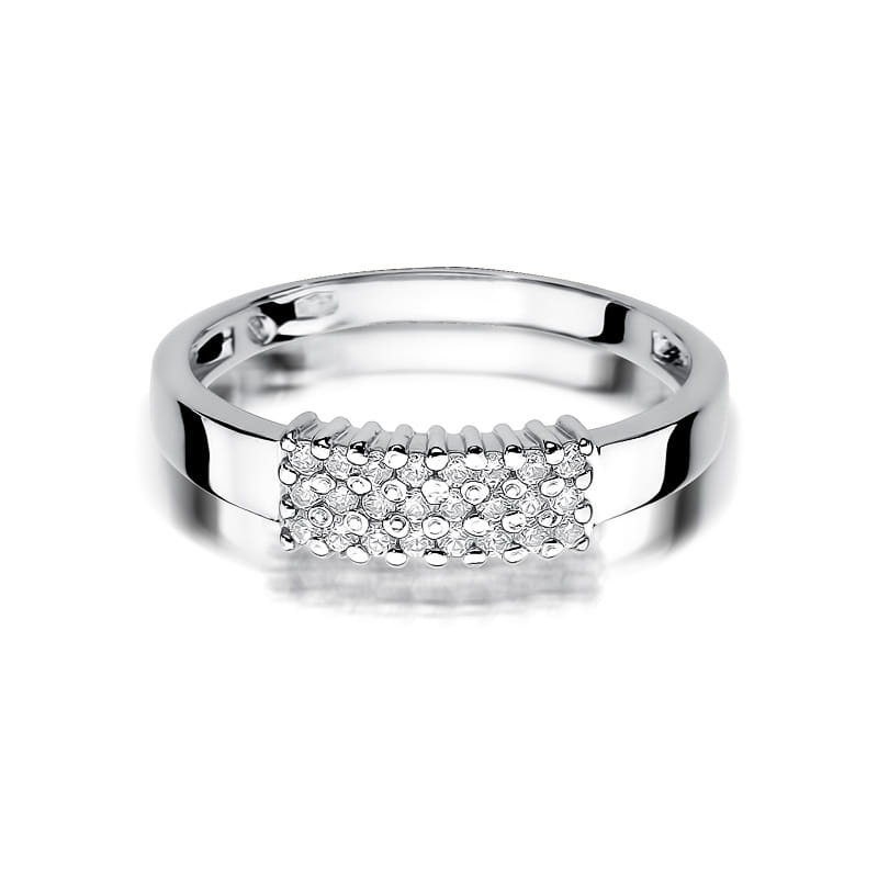 Inel Aur 9K cu Diamante Naturale 0.21 ct, imaginea 6 din 8