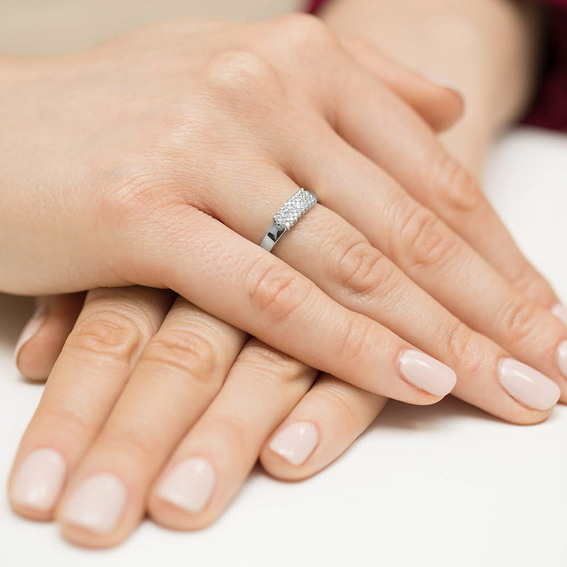 Inel Aur 9K cu Diamante Naturale 0.21 ct, imaginea 8 din 8