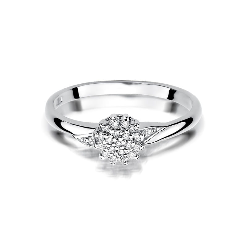 Inel Aur 9K cu Diamante Naturale 0.11 ct, imaginea 6 din 8