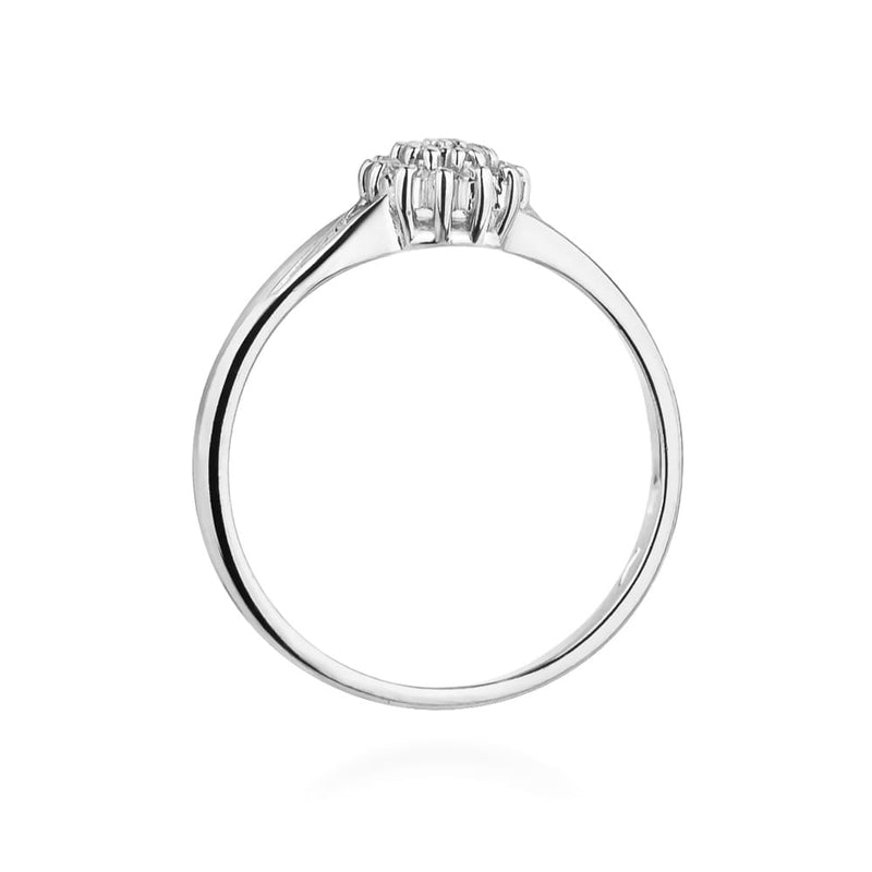 Inel Aur 9K cu Diamante Naturale 0.11 ct, imaginea 7 din 8