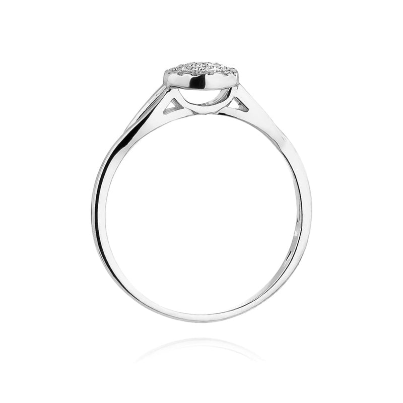 Inel Aur 9K cu Diamante Naturale 0.13 ct, imaginea 6 din 6