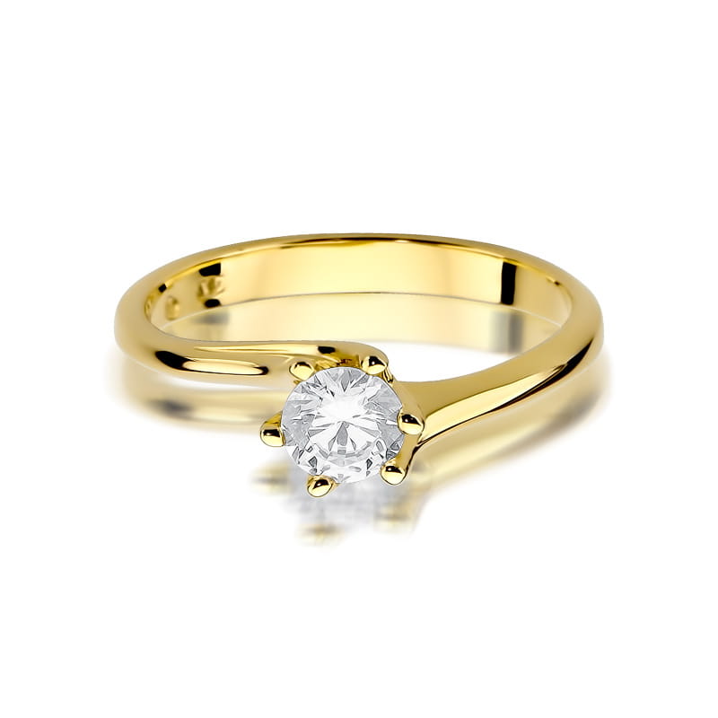 Inel Aur 9K cu Diamant Natural 0.50 ct, imaginea 2 din 8